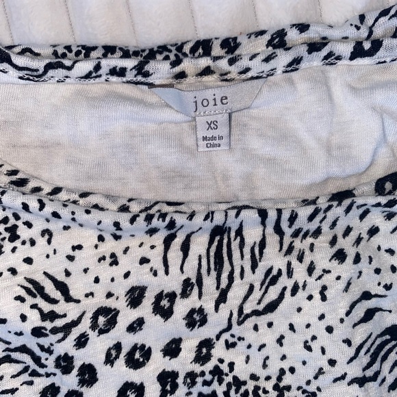 Joie Anthea Animal Print Short Sleeve Waist Tie Mini Dress Size XS - Picture 4 of 9